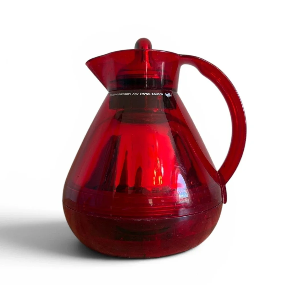 Alfi‎ Red Thermal Carafe Lovegrove Brown London Made in Germany Vacuum Pitcher